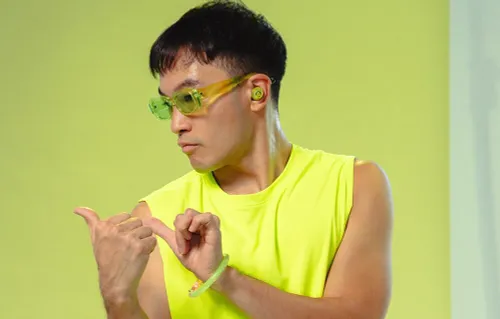 Słuchawki dokanałowe JLAB Go Pop ANC Żółto-przezroczysty