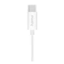 Słuchawki przewodowe Hama Season II Douszne USB-C Biały