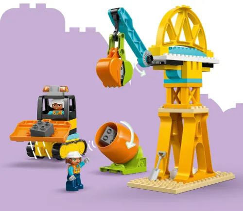 LEGO 10476 DUPLO Plac budowy z pojazdami 3 w 1