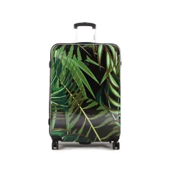 Большой жесткий чемодан Saxoline SX Palm Leaves 1460h0. 71. 10 Черный