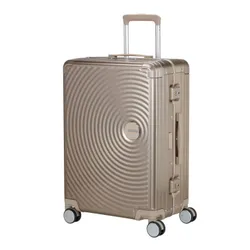 Walizka średnia American Tourister Soundbox Alu - bronze