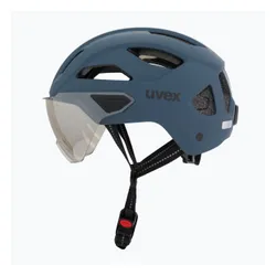 Kask rowerowy UVEX Stride Visor stone blue matt/lite mirror silver
