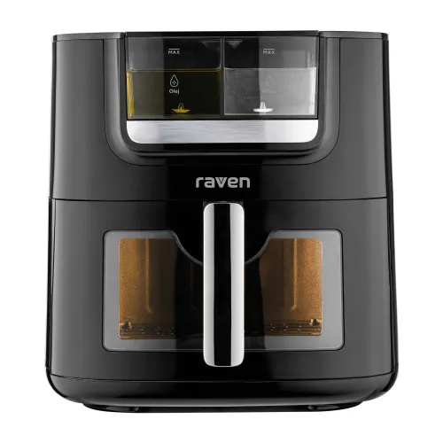 Air fryer Raven Frytkownica niskotłuszczowa EFN011 z funkcją mgiełki wodnej i olejowej 1800W 7l 8 programów automatycznych