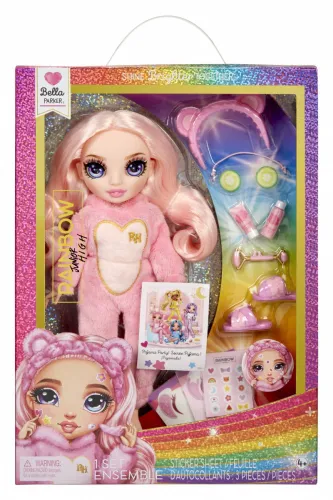 Кукла Mga Rainbow High Junior PJ Party Doll, Bella Pink