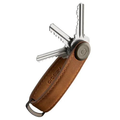 Skórzane etui na klucze Orbitkey Key Organiser Crazy Horse - chestnut brown/brown stitching