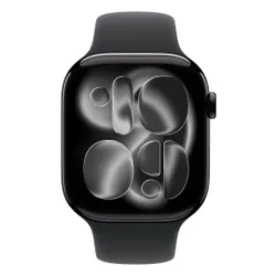 Apple Watch 11 GPS + Cellular 46mm koperta z aluminium (onyks) + pasek sportowy rozmiar M/L (czarny)