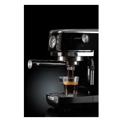 Экспресс для кофе с рожком Ariete Perfetto Slim Manometro Moderna 1381/32, 1300 Вт, черный