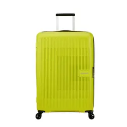 Большой расширенный чемодан American Tourister AeroStep-light lime