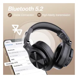 Słuchawki bezprzewodowe Oneodio Fusion A70 Nauszne Bluetooth 5.2 Brązowy