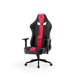 Fotel Diablo Chairs X-Player 2.0 Small do 90kg Skóra ECO Tkanina Karmazynowo-antracytowy
