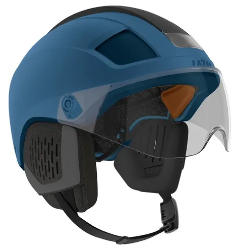 Kask rowerowy LAZER Nova KinetiCore Niebieski Miejski z lampką (rozmiar L)