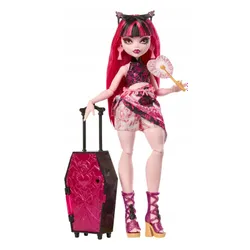 LALKA MONSTER HIGH STRASZYSEKRETY S7 Draculaura wakacje zestaw z walizką