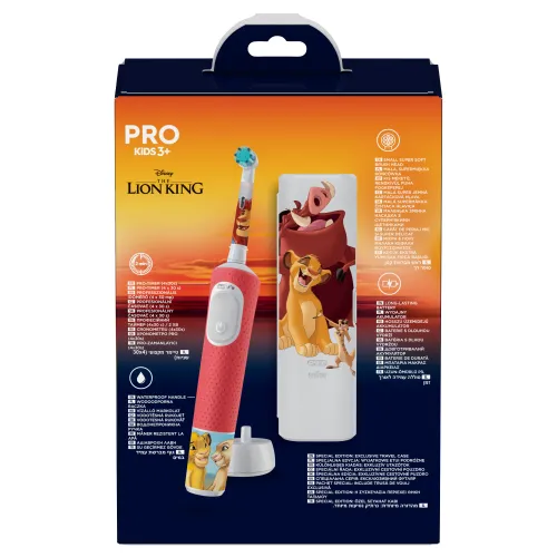 Szczoteczka elektryczna dla dzieci Oral-B Pro Kids Król Lew