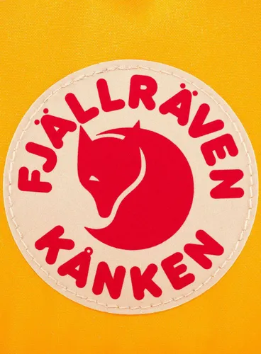 Fjallraven Kanken Gökkuşağı Mini sıcak sarı sırt çantası / gökkuşağı deseni