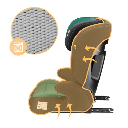 Fotelik samochodowy TULANO Joy 45 I-Size 100-150 cm (15-36 kg) Zielony