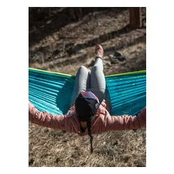 Hamak ENO DoubleNest Print Giving Back Hammock - topo cdt/chartreuse