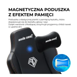 Fotel Anda Seat Kaiser 3E XL Gamingowy do 150kg Skóra ECO Bordowy