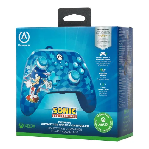 Pad PowerA Advantage Wired Controller Sonic do Xbox Series X/S, Xbox One, PC Przewodowy