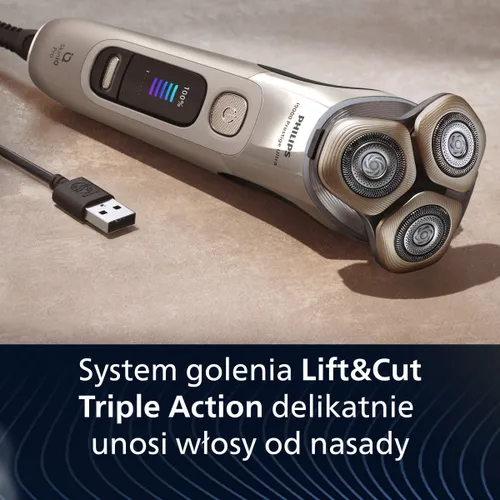 Golarka PHILIPS Seria i9000 Prestige Ultra SkinIQ Pro XP9403/31 Na mokro i sucho