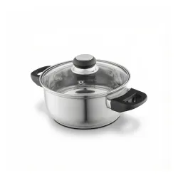 Garnek ze stali nierdzewnej z pokrywką EMILIO 2,5 l