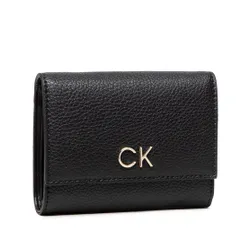 Büyük Kadın Cüzdan Calvin Klein Yeniden Kilitli Üç Katlı Md Pbl K60K609492 BAX