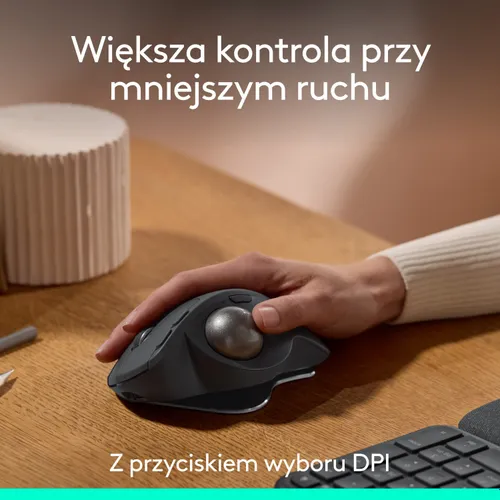 Myszka Logitech MX Ergo S bezprzewodowa czarna