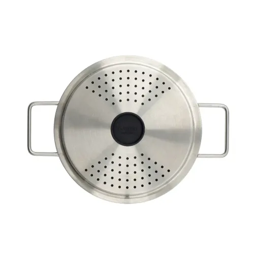 EVA TRIO 16 cm - pokrywka do odcedzania ze stali nierdzewnej