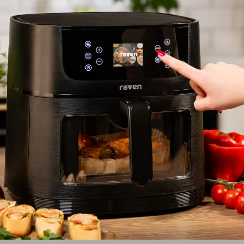 Air fryer Raven Frytownica niskotłuszczowa EFN010 AI z rozpoznawaniem potraw 25 programów automatycznych 1800W