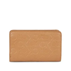 Женский кошелек Calvin Klein Re - Lock Bifold Fr Wallet Emb K60k611318 Brown Sugar GA5