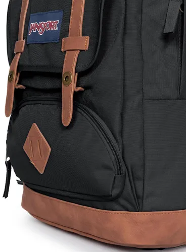 JanSport Cortland Dizüstü Bilgisayar Sırt Çantası-Siyah