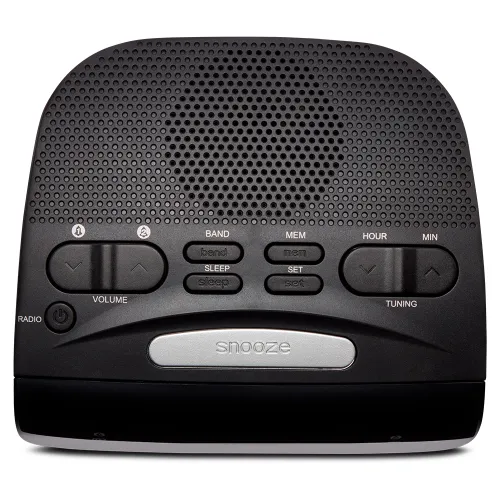 Radiobudzik Aiwa CR-15 AM/FM PLL Czarno-biały