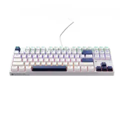 Klawiatura mechaniczna Machenike K500B-B87 Gamingowa Przewodowa Red Switch Biała