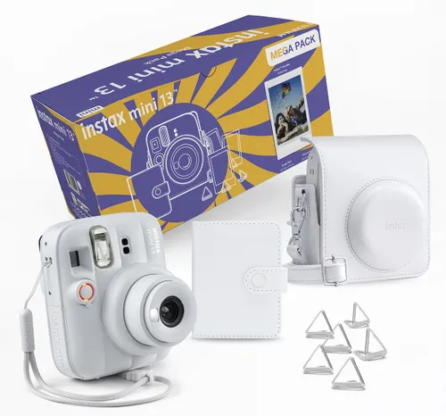 Aparat FUJIFILM Instax Mini 13 Biały + Pokrowiec + Album + Spinacze