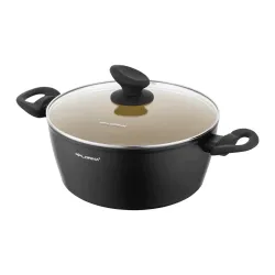 Garnek aluminiowy nieprzywierający z pokrywką FLORINA AMVEGAN 3,6 l