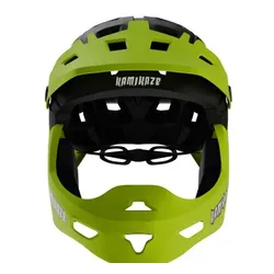 Kask KAMIKAZE Ronin Zielony Full Face (rozmiar L)