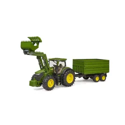 BRUDER Traktor John Deere 7R 350 z ładowaczem i przyczepą