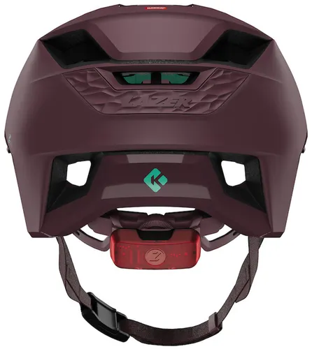 Kask rowerowy LAZER Impala KinetiCore Bordowy MTB z możliwością zamontowania lampki (rozmiar M)