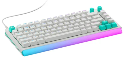 Klawiatura gamingowa Logitech G512 X 75 przewodowa magnetyczno-mechaniczna podświetlana biała