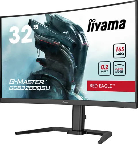 Monitor iiyama G-Master Red Eagle GCB3280QSU-B1 32" 2K VA 165Hz 0,2ms Zakrzywiony Gamingowy