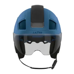 Kask rowerowy LAZER Nova KinetiCore Niebieski Miejski z lampką (rozmiar S)