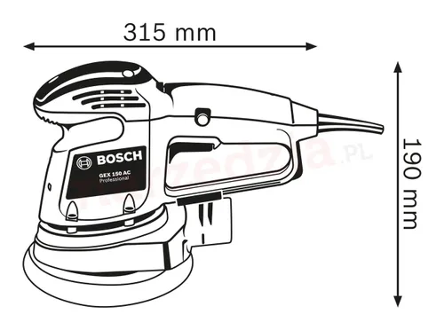 Bosch GEX 34-150 Taşlama makinesi