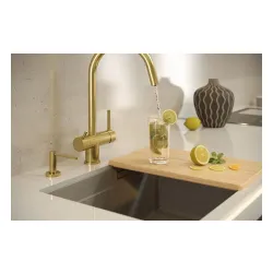 Bateria Quadron Caren 3623512PVDG1 Złoty Stal szlachetna