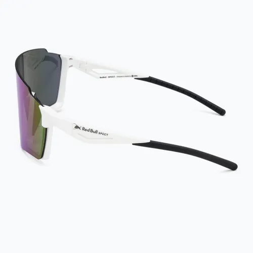 Okulary przeciwsłoneczne Red Bull SPECT Stun shiny white/smoke with purple-green mirror