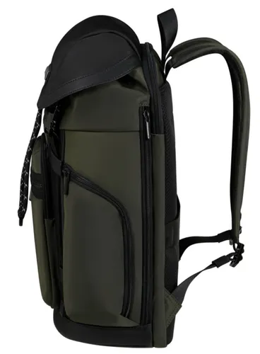 Рюкзак городской Samsonite Relyon Backpack 15,6" с клапаном - зелёный