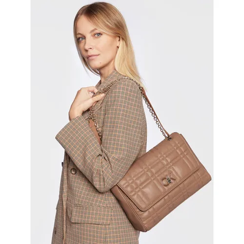 Calvin Klein Re-Lock Quilt Geantă de umăr LG K60K609884 Safari Canvas RBC