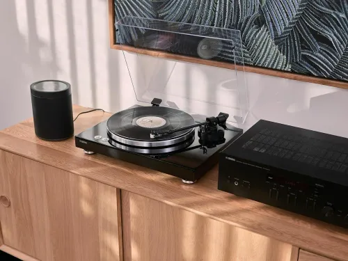 Gramofon Yamaha TT-S303 Manualny Napęd paskowy Przedwzmacniacz Czarny