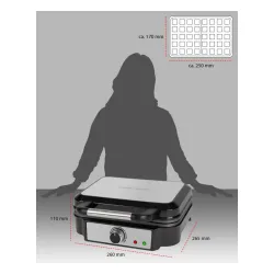 Gofrownica ProfiCook PC-WA 1240 1000W Regulacja temperatury