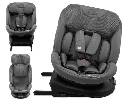 Fotelik samochodowy KINDERKRAFT Xpedition 3 I-Size 40-150 cm (0-22 kg) Szary