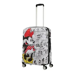 Средний чемодан American Tourister Wavebreaker Disney - Minnie comics white