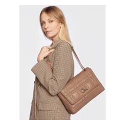 Calvin Klein Re-Lock Quilt Geantă de umăr LG K60K609884 Safari Canvas RBC